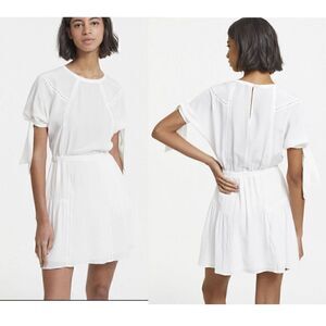 The Kooples Women's Three-Quarter Sleeved Short Silk Dress